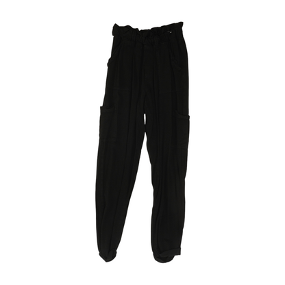 Black Solid Pants