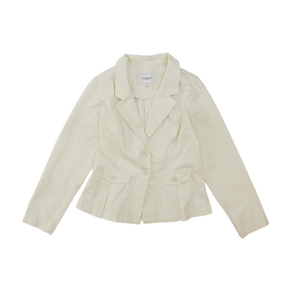 Ivory Petite Solid Blazer