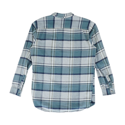 Blue Plaid Flannel Button Down