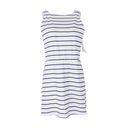 White Striped Mini Dress