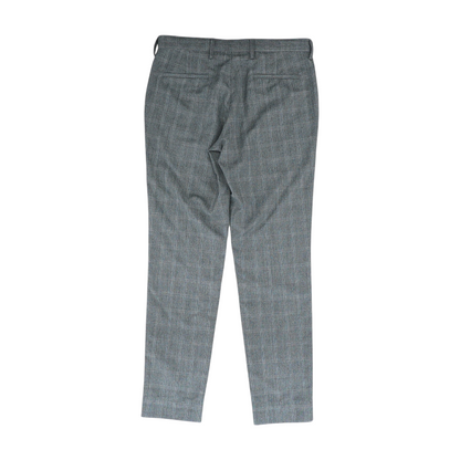 Gray Check Regular Pants