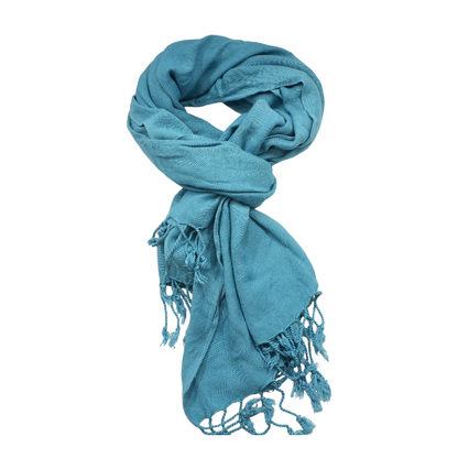Blue Viscose Scarf