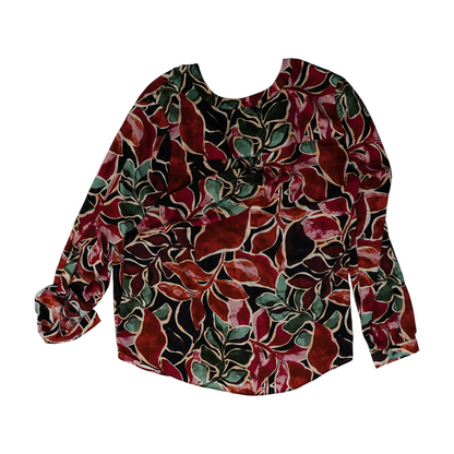 Red Floral Blouse