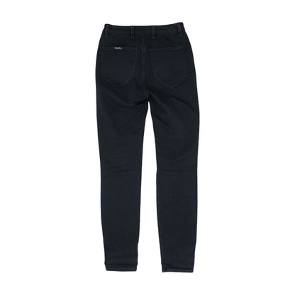Black Solid Low Rise Skinny Leg Jeans