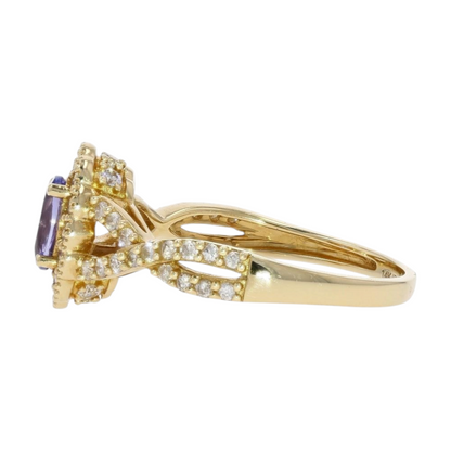 3/4 ctw 14K Yellow Gold Tanzanite Fashion Ring