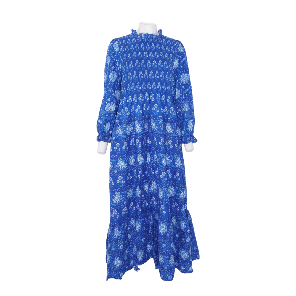 Blue Floral Maxi Dress