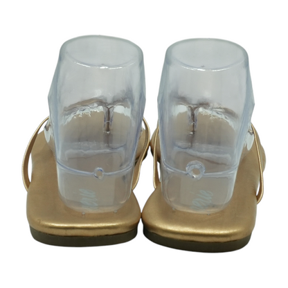 Bronze Flip-Flop Sandals