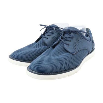 Navy Lace-Up Dress Shoes