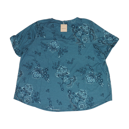 Blue Plus Floral Blouse