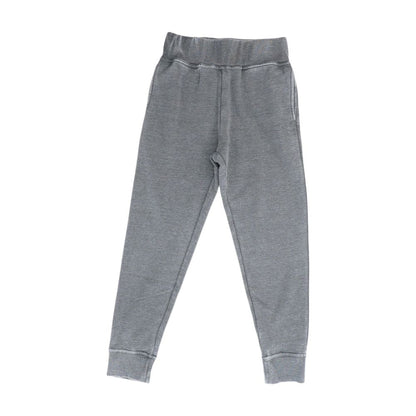 Gray Solid Joggers Pants