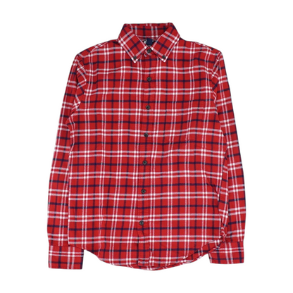 Red Plaid Flannel Button Down