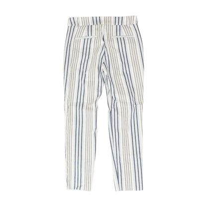 White Striped Chino Pants