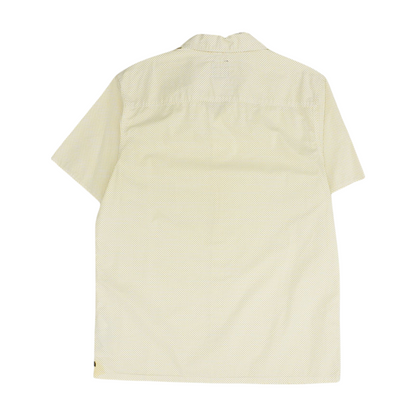 Yellow Polka Dot Short Sleeve Button Down