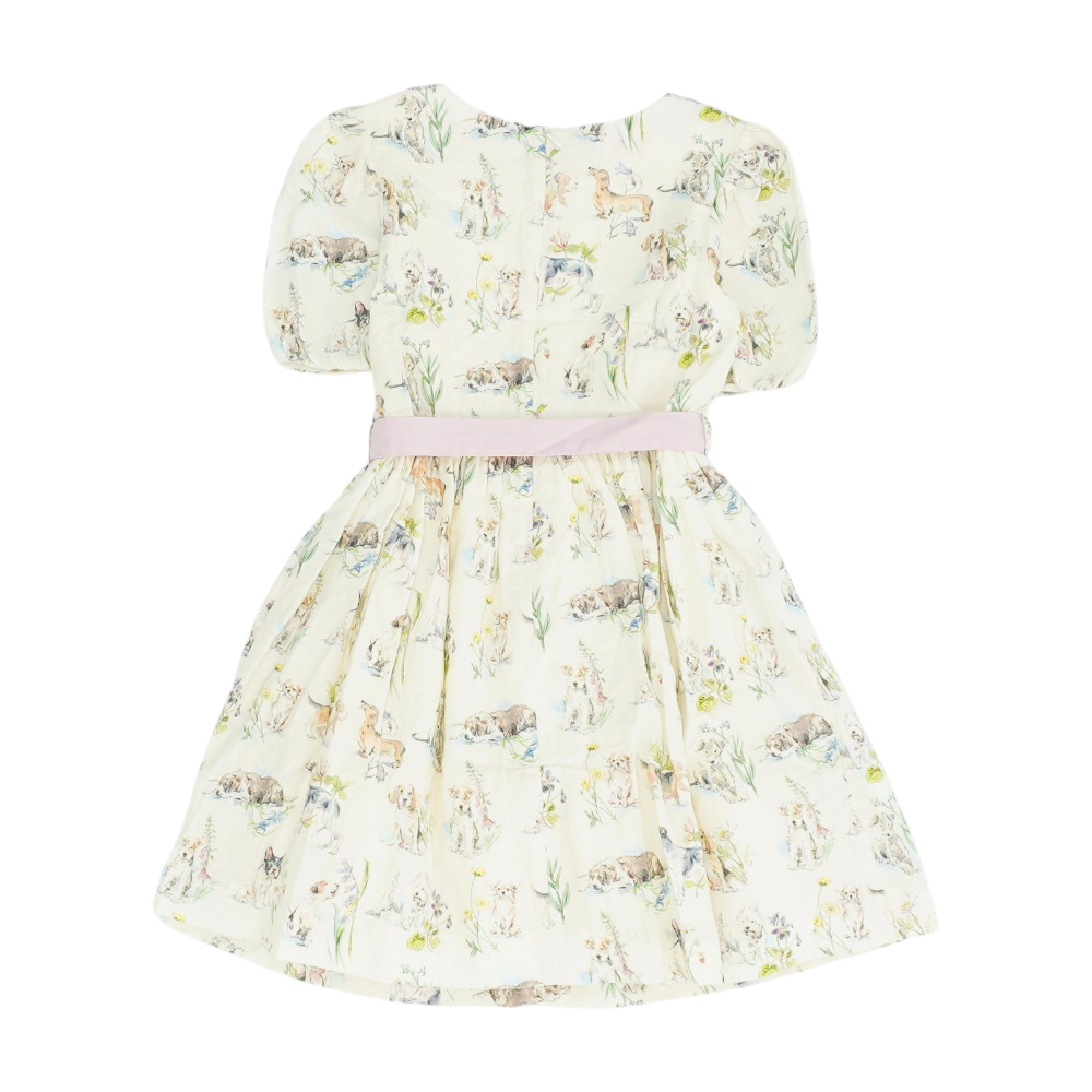 Beige Print Dress