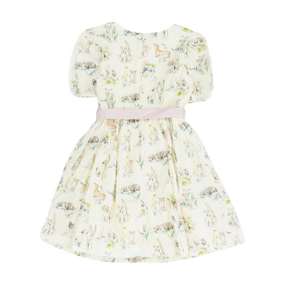 Beige Print Dress