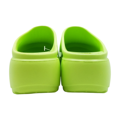 Green Slip-On Flats