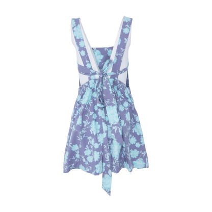 Blue Floral Mini Dress