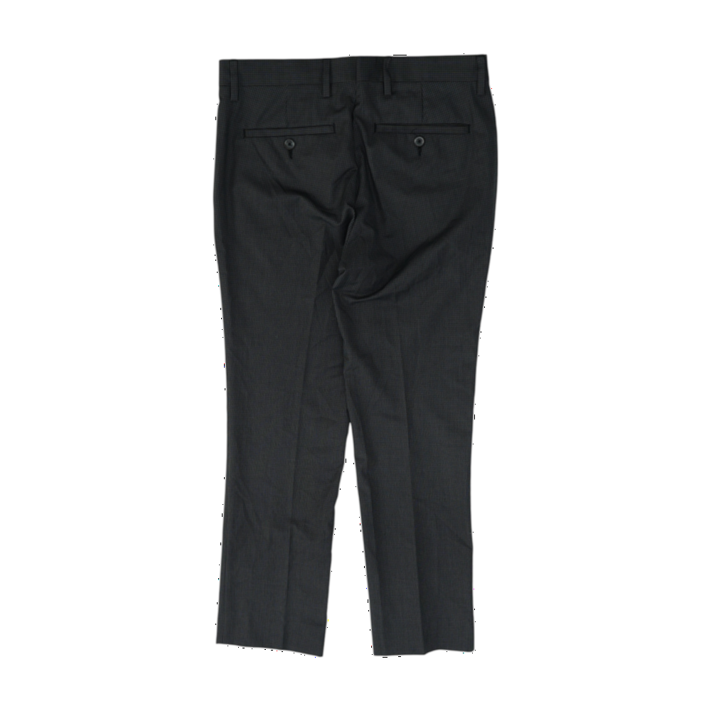 Gray Check Regular Pants