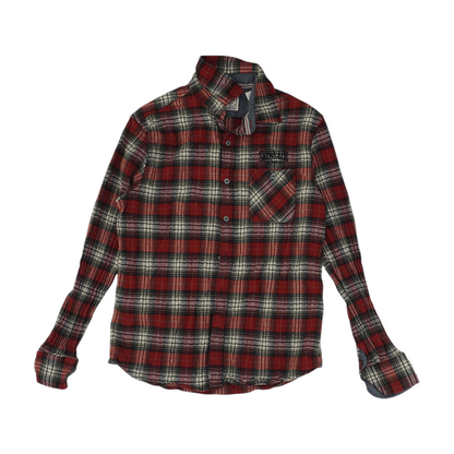 Red Plaid Flannel Button Down