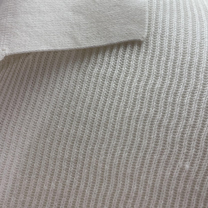 White 100% Cotton Solid Short Sleeve Polo