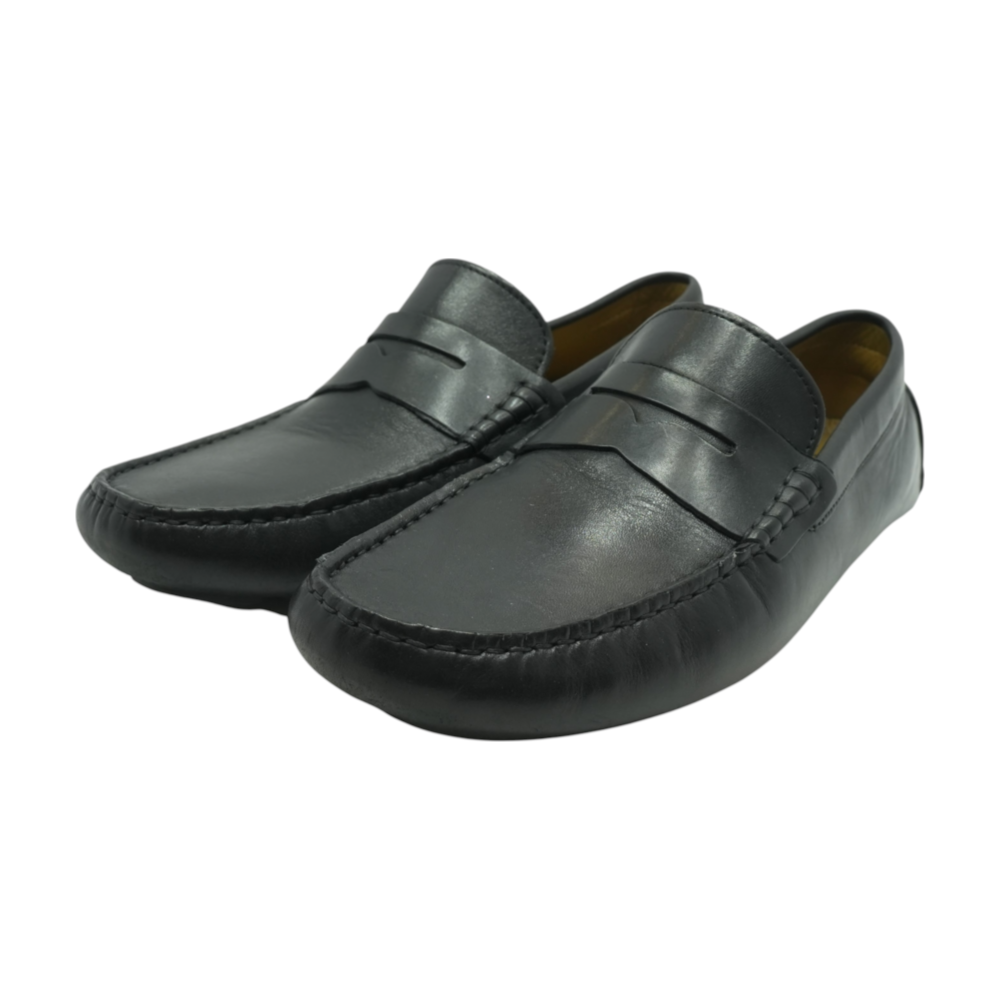 Black Slip-On Casual Shoes