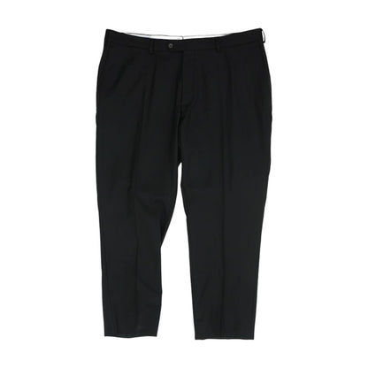Black Solid Chino Pants