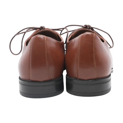 Brown Lace-Up Dress Shoes