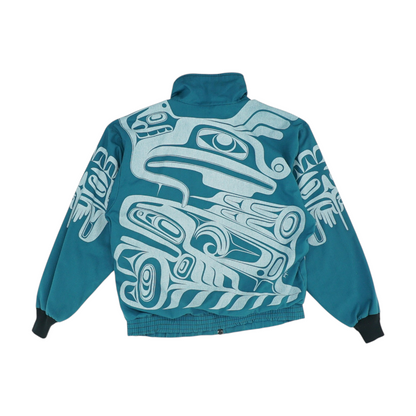 Vintage Blue Graphic Jacket