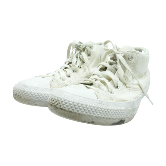 White Mid-Top Athletic Shoes