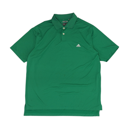 Green Solid Short Sleeve Polo
