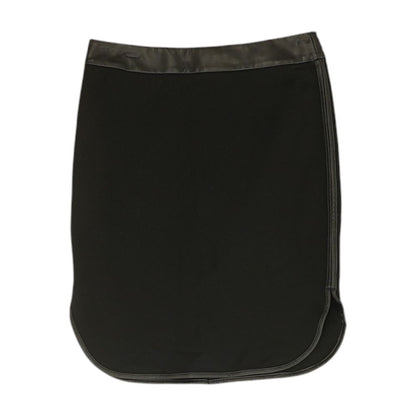 Black Solid Mini Skirt