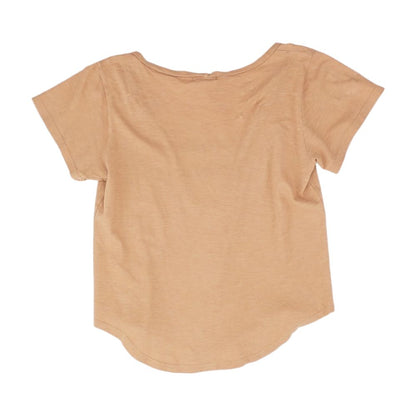 Peach Solid Knit Top