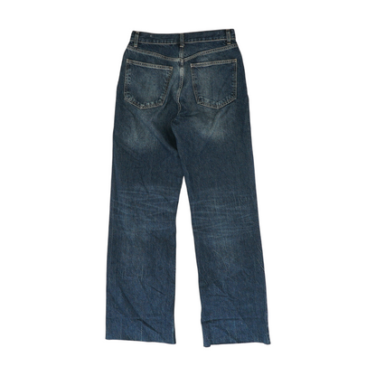 Navy Wide Leg Jeans