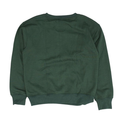 Green Embroidery Detail Sweatshirt