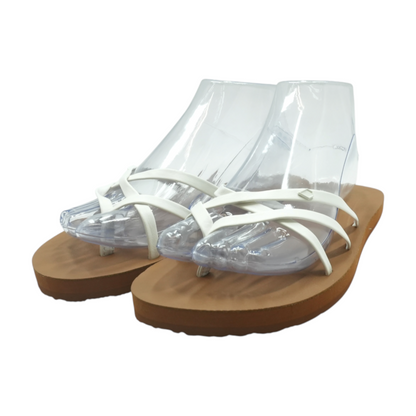 Volcom White Flip-Flop Sandals – Image 2