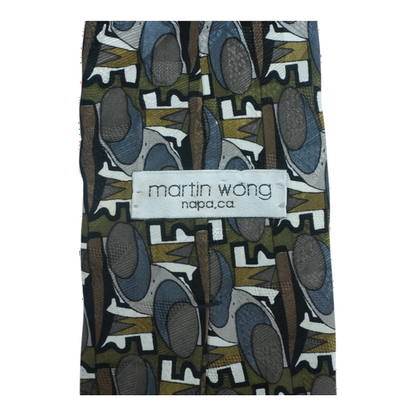 Vintage Multi Abstract Neck Tie