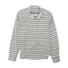 Beige Striped Long Sleeve Polo