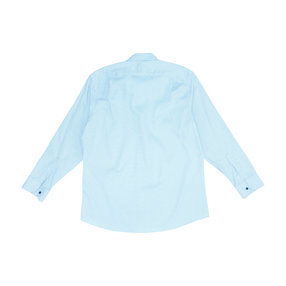 Blue Abstract Long Sleeve Button Down