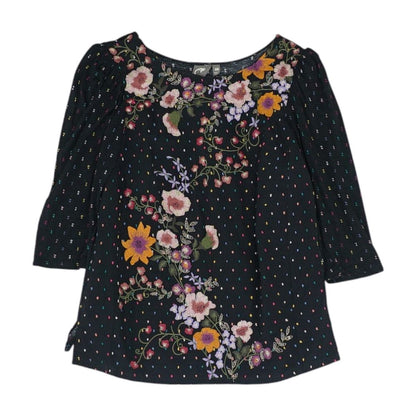Black Misc. Knit Top