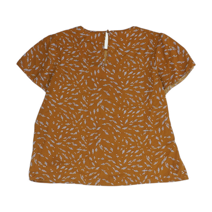 Brown Print Blouse