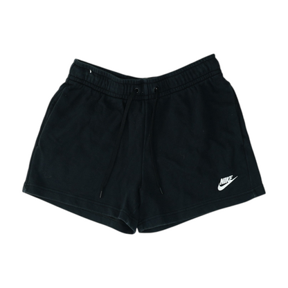 Black Solid Active Shorts