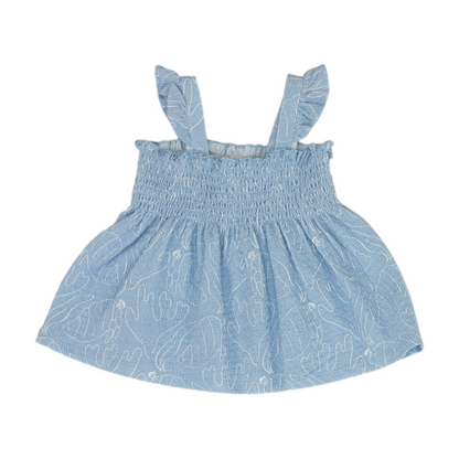 Blue Print Blouse
