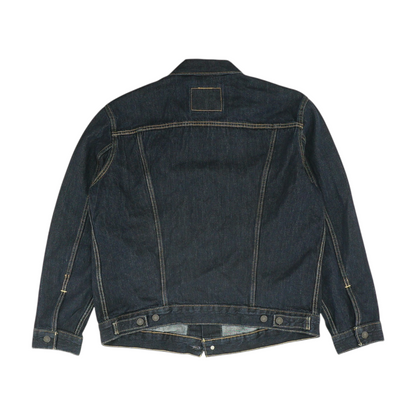 Navy Solid Denim Jacket