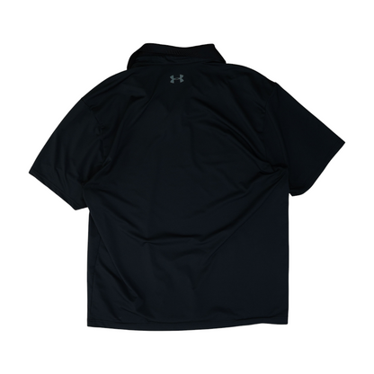 Black Solid Short Sleeve Polo