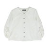 White Solid Blazer