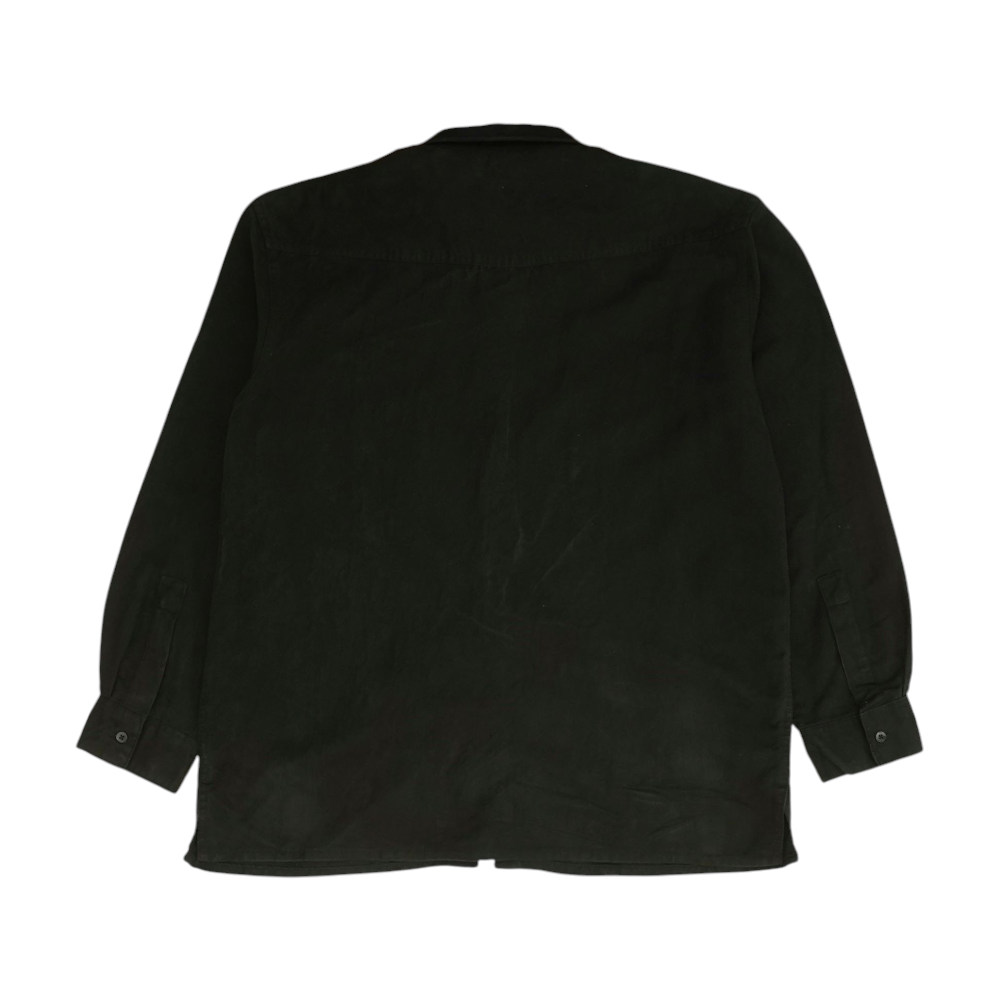 Bruno Black Solid Flannel Button Down – Image 2
