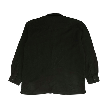 Bruno Black Solid Flannel Button Down – Image 2