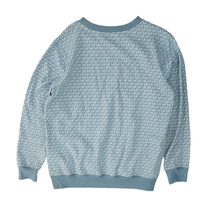 Blue Graphic Sweatshirt Pullover