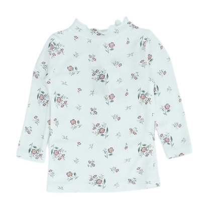White Floral Blouse
