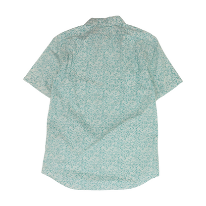 Blue Print Short Sleeve Button Down